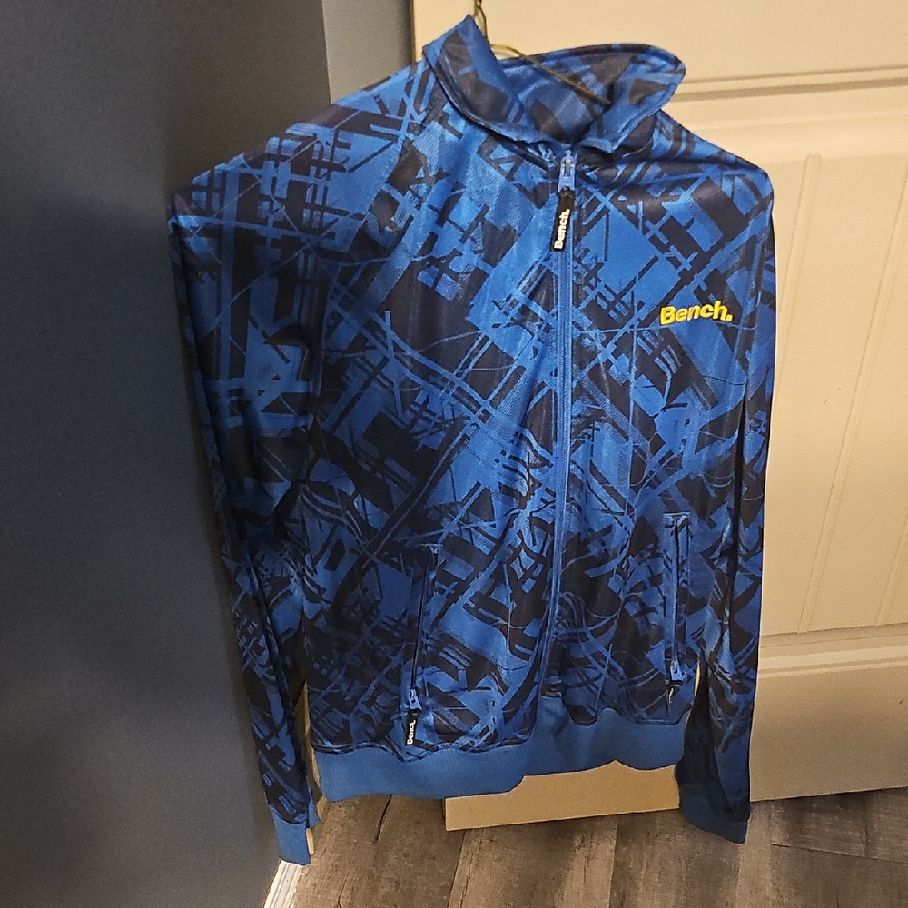 Bench Blue Patterned Zip-Up Jacket